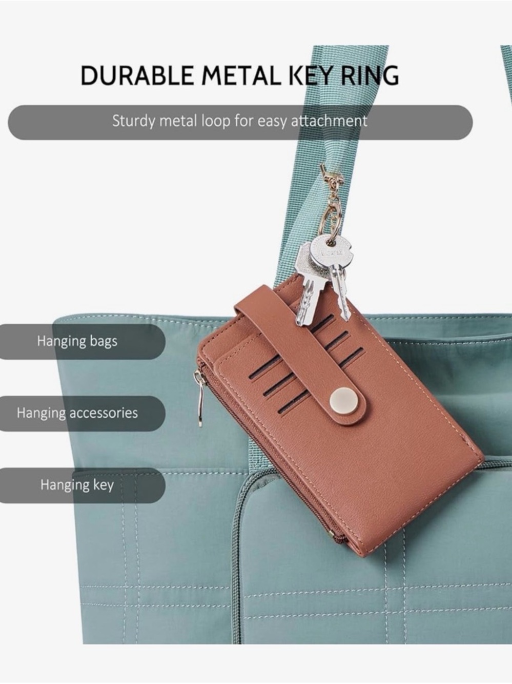 Slim Wallet for Women,Rfid Blocking Bifold Credit Card Holder with Zipper Coin - Picture 6 of 6